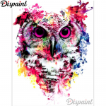 5D DIY teemantmaal  V&auml;rviline &ouml;&ouml;kull  Tikand Ristpistes 3D Kodukaunistus 20X30CM