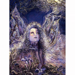 5D DIY teemantmaal  Lilla liblika haldjas  3D tikandiga ristpistega kivist mosaiikmaaling 20X30CM