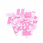 50 tk K&auml;sitsi valmistatud riidest sildid Tikand Prinditud sildid isetegemise &otilde;mblustarvikud roosa