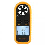 Mini LCD digitaalne anemomeetri tuulekiiruse &otilde;hukiiruse temperatuuri m&otilde;&otilde;tmine taustvalgustusega yellow & black