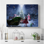 Teemantmaaling Kodukaunistus Mosaiik Loomade Ristpistes K&auml;sitsi valmistatud kingitus Teemantkunst Full Round 20X30CM