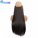 S&uuml;nteetilised sirged juuksepikendused ilma klambrita naturaalses varjatud salajases valejuukset&uuml;kis kiud s&uuml;nteetilised lainelised juuksed