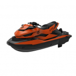 Kaugjuhtimispuldiga paat Veekindel v&auml;ikese takistusega kiire elektrooniline paat oranž