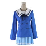 Jaapani anime Kyokai no Kanata Cosplay Beyond the Boundary Kuriyama Mirai Cosplay Kost&uuml;&uuml;m Naiste T&uuml;drukute Koolivormi kampsun S