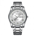 SENO kaubam&auml;rgiga meeste helenduv veekindel kahe kalendriga moodne &uuml;li&otilde;huke kell kvartskell valge