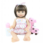 BZDOLL 48 CM uustulnuk t&auml;is silikoonist kehaga Reborn Girl Baby Dolls 19 tolli pehme vin&uuml;&uuml;l vasts&uuml;ndinu Bonecas s&uuml;nnip&auml;evakingitus m&auml;ngumaja m&auml;nguasi 48cm, Full Body Silicone
