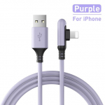 90-kraadine USB-kaabel iPhone'ile 14 13 12 11 Pro Max X XR XS 8 7 6s 5s Kiirlaadija vedel silikoon andmekaabel 0,3/1,2/1,8/2,5M 1.8M