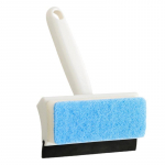 Peeglipuhasti kaabits Kahe otstarbega klaasipuhastushari Majapidamises kasutatava vannitoa plaati saab riputada k&auml;epidemega aknapesuharjaga valge