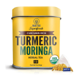 Kurkum ja Moringa tee (15 pakk, 2,5 g), Kurkum Moringa taimetee, sinine tee