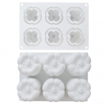 6 Isegi Chili Mousse koogi silikoonvorm DIY Chili kujuga koogi j&auml;&auml;tisevorm valge