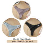 FINETOO Fast Shipping puuvillased stringid 3tk/komplekt Naiste V v&ouml;&ouml;koht G-String Aluspesu M-XL T&uuml;drukute Alusp&uuml;ksid Naiste T-selja Bikiini alusp&uuml;ksid M