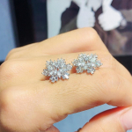 BELLA BOX Dazzling CZ lumehelbekujulised k&otilde;rvar&otilde;ngad naistele Luksuslikud h&otilde;bedased k&otilde;rvar&otilde;ngad tantsupeo romantilised aksessuaarid kingitus