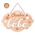 Les Tr&eacute;sors De Lily [R3373] - Beež  Baby Room  puidust tahvel - 20x13 cm beež