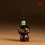 Sandlipuu puidust kassi v&otilde;tmehoidja Anime armas mobiiltelefoni kett puidust ripats