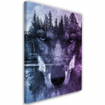 L&otilde;uenditr&uuml;kk Wolf Forest Nature Purple 40x60 lilla