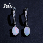 Hea kvaliteediga Gemstone Natural Opal l&otilde;igatud k&otilde;rvar&otilde;ngad Moedisain naiste peened ehted 925 sterling h&otilde;be kingitus M mitmev&auml;rviline