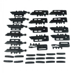 ESR580 katusekardinate remont 32-osaline komplekt Peugeot 407 SW 83A05A, 8301 Q2, 00089087 jaoks