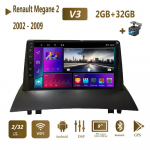 Androidi autoraadio Carplay WIFI GPS-navigatsioon Renault Megane 2 jaoks 2002&ndash;2009 Auto Stereo Multimeediumipleieri peaseade 2din 2+32GB 2+32GB