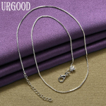 925 Sterling Silver Box Chain Cross kaelakee 45cm