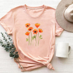 (Aasia suurus)Riietus vabaaja lilledega 90ndate Armas stiil, armas l&uuml;hikeste varrukatega triiks&auml;rk, naiste kujundusega naiste T-s&auml;rk S