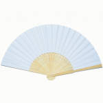 (Nikita) Mustriga kokkupandav tantsupulmapidu pits siidist kokkupandav k&auml;sitsi &uuml;hev&auml;rviline ventilaator One Size valge