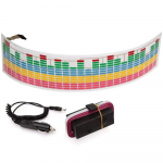 45*11cm auto LED muusika r&uuml;tmi v&auml;lklamp valgus heli aktiveeritud andur ekvalaiser tagumine esiklaasi kleebis stiilne neoonlamp 45cmx11cm