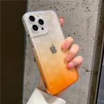 Gradient Holograafiline Laser Lover Heart teemant&uuml;mbris iPhone'i 13 11 12 Pro Max X Xr Xs Max l&auml;bipaistva kaitseraua akr&uuml;&uuml;lkatte jaoks For iPhone 13Pro Max