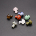 5 tk looduslikust kivist kaunistusega ripats, seenekujuline kunstlik kaunistus, voodi-tuba, aed, kontorilaud, autokaunistused 5Pcs/Rose Quartz