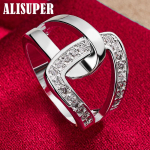 925 h&otilde;bedase geomeetriaga AAA tsirkoonist s&otilde;rmuse ehted 7#