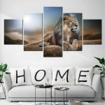 5 t&uuml;kki Seinakunst L&otilde;uend Plakat Loomad Aafrika l&otilde;vi Tapeetmaal elutuppa Kodukaunistus Pilt Tr&uuml;ki Magamistuba 20x35cm*2 20x45cm*2 20x55cm*1