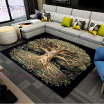 3D Tree of Life Vaibad Celtic Series Magamistoa vaibad elutoa vaibad Boho Moon Phase Home uksematt Elutoa vaibade sisustus 80cm x 120cm