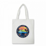 Parim surfamine Santa Monica California naiste rannakott Retro Style Vacation Naiste k&auml;ekott Kunst Maalimine K&auml;ekottid L&otilde;uendist kott 24*26cm