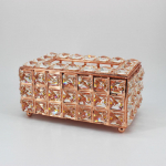 1 tk Rhinestone Tissue Doos Papier Rack Kantoor Tafel Aksessuaarid N&auml;okohver Houder Creatieve Servet Lade Decoratie Pink