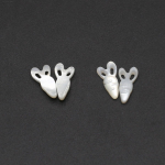 2 tk Shell Bead Naturaalse magevee kestaga j&auml;nesekujuline v&auml;ike ripats ehete valmistamiseks DIY kaelakee k&auml;ev&otilde;ru k&otilde;rvar&otilde;ngaste tarvik 2pcs/6x12mm