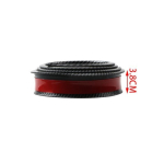 Universaalne must s&uuml;sinikkiust poritiiba Flare auto rataste kulmude kummikaitse ribakaitse rattakaare trimmikaare pikendaja 38mm carbonfier black