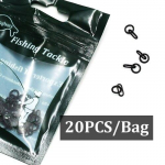 20 tk karpkalap&uuml;&uuml;gi tarvikud metallist r&otilde;ngad mikro topeltr&otilde;ngas karpkala konksu &uuml;hendusr&otilde;ngas juustele Chod Rig karpkalap&uuml;&uuml;gi varustus