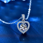 925 h&otilde;bedane armastuskaelakee naistele ni&scaron;ikujundusega Mosani teemantklavicli ripats Instagram, et saata t&uuml;druks&otilde;brale pruudi ehteid