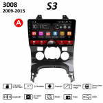 Autoraadio GPS-navigatsioonis&uuml;steem Peugeot 3008 jaoks 2009-2015 2 Din Android WiFi Auto multimeediumipleier Automaatne stereo FM raadio peaseade 2+32GB 2+32GB,A