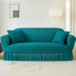 Voldis Seersuckeri diivanikate elutuppa Paks elastne tugeva veniva diivani katted 1/2/3/4 istmega diivani tugitooli kate 3 Seat 190-230cm