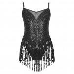 Lastele T&uuml;drukutele Stiilsed Tantsur&otilde;ivad Varrukateta L&auml;ikivad litrid Ladina Tutt Kleit V&otilde;imlemine Trikoed Uisukleidid 11-12 Years