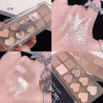 K&uuml;mnev&auml;rviline lauv&auml;rv matt peen s&auml;delev lauv&auml;rvipalett, mida ei ole lihtne lennata, pulber Earth Color Love Mitmev&auml;rviline valikuline #1