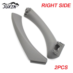 Car Inner Handle Interior Door Panel Pull Trim Cover Front Rear Left Right For BMW 3 series E90 E91 316 318 320 325 Gray Right 2PCS gray