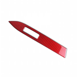 Carbon Fiber car Dashboard Decoration Strip Sticker passenger seat side for Ford Mustang 2015 2016 2017 2018 Carbon black A