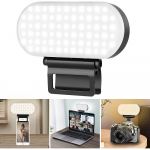 78 LED-videovalgusti 2600&ndash;6000 K 3 valgusrežiimi 10-tasemeline h&auml;mardatav sisseehitatud 3000 mAh akud CRI 95+ suure v&otilde;imsusega paneelivalgusti 3 alusega