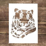 A4-suuruses meisterdamise kihiline tiigri &scaron;abloon seinamaalimiseks v&auml;ljal&otilde;igete albumi tembeldamine templialbum dekoratiivne reljeefne paberkaardi &scaron;abloon mall