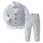 Beebipoiste pidulik &uuml;likond, 4-osaline pikkade varrukatega s&auml;rk, vest p&uuml;ksid ja lips, kleit, kost&uuml;&uuml;m, laste kost&uuml;&uuml;m 18-24 Months