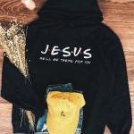 V&auml;rviline Jeesus Ta on sinu jaoks olemas Kristlik kapuuts Naiste Pusad Pusad Unisex Pure Cotton Top kampsunid S must