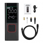 Rehvipump, kaasaskantav &otilde;hukompressor, 160PSI juhtmeta &otilde;hupump autorehvidele, 2600mAh aku must