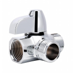 T&auml;ismessingist G1/2  du&scaron;ihoova 3-suunaline jaotusventiil k&auml;sidu&scaron;i jaoks ja fikseeritud pihustuspea T-adapter