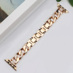 Lahe naiste kett metallist, mis &uuml;hildub Apple Watchi seeria 8/7/6/SE/5/4 reguleerimisega, asenduskella k&auml;ev&otilde;ru kingitus talle 38mm 40mm 41mm roosa kuldne v&auml;rv